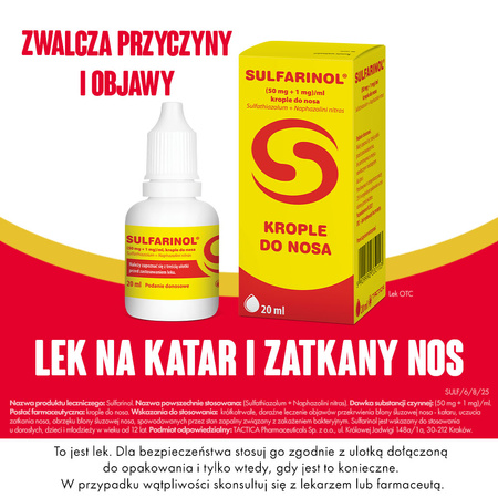 Sulfarinol krople do nosa 20ml