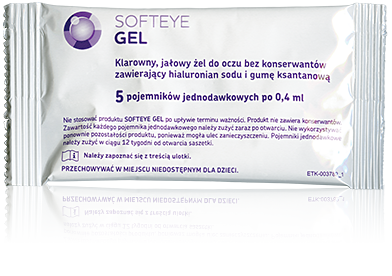 Softeye Gel żel do oczu w pojemnikach jednorazowych 20 sztuk