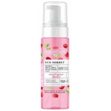 BIELENDA Eco Sorbet Malina, Pianka micelarna nawilżająco-kojąca, 150 ml