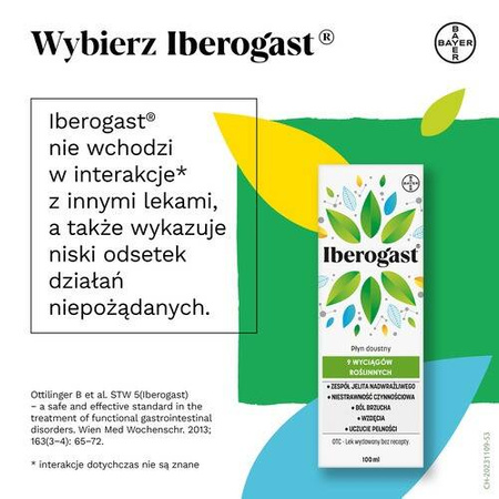 Iberogast , płyn doustny na zaburzenia żołądkowo-jelitowe, 100 ml