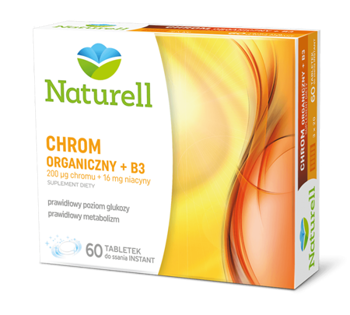 NATURELL Chrom organiczny + B3 x 60 tabletek NATURELL Chrom organiczny + B3 x 60 tabletek