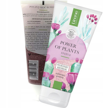 Lirene Power of Plants wygładzający peeling myjący Opuncja 175ml  DATA WAŻNOŚCI  28.02.2026
