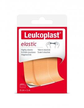 Leukoplast elastic, plaster do cięcia z opatrunkiem, 1 szt. 6cm x 1m