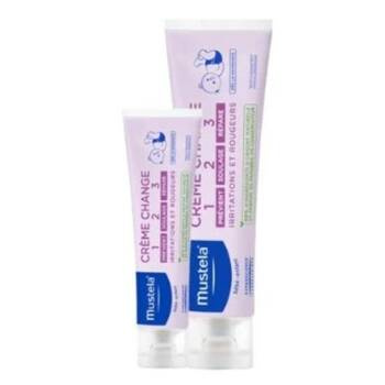 Mustela Bebe Enfant Zestaw krem do przewijania 1-2-3, od urodzenia, 100ml+50 ml