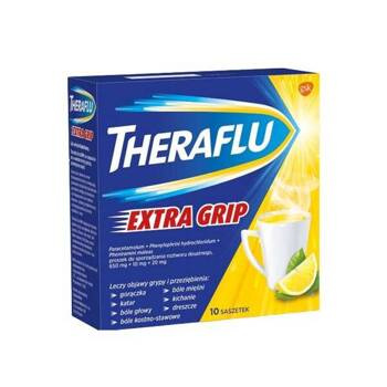 Theraflu Extra Grip 650 mg + 10 mg + 20 mg, 10 saszetek