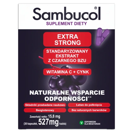 SAMBUCOL EXTRA STRONG x 30 kapsułek