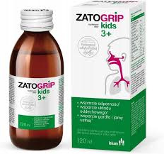 ZATOGRIP Kids 3+ syrop smak malinowy 120 ml