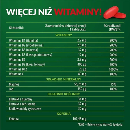 VIGOR UP! Energia 60 tabletek