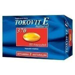 TOKOVIT E 370 NATURAL x 60 kapsułek elastycznych