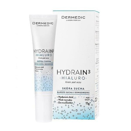 DERMEDIC HYDRAIN 3 HIALURO Krem pod oczy, 15ml