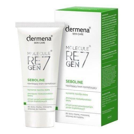 Dermena Seboline, nawilżający krem normalizujący, 50 ml