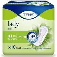 TENA LADY SLIM MINI, WKŁADKI ANATOMICZNE DLA KOBIET x 10 SZTUK