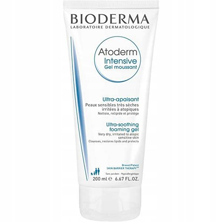 BIODERMA ATODERM INTESNSIVE Żel oczyszczający i natłuszczający,200ml