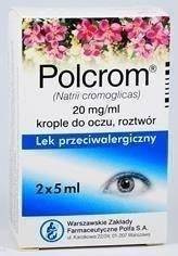 Polcrom 20 mg/ml Krople do oczu 2 x 5ml