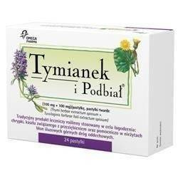 Tymianek i Podbiał  x 24 pastyl.