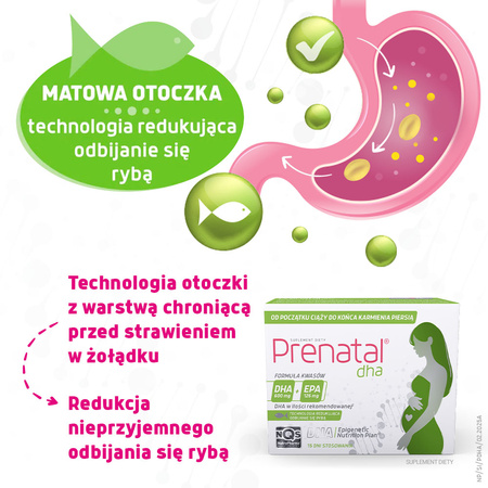 Prenatal DHA (kwasy omega – 3: DHA + EPA) – w ciąży i podczas karmienia piersią, 30 kapsułek