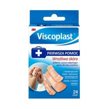 Viscoplast zestaw plastrów Wrażliwa Skóra - 24 sztuki