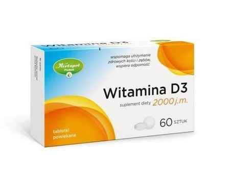 WITAMINA D3 2000 x 60 tabletek powlekanych
