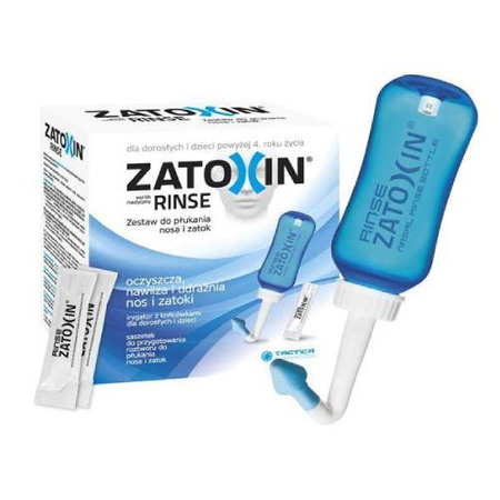 Zatoxin Rinse zestaw do płukania nosa i zatok z irygatorem