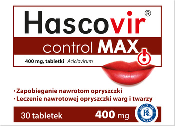 HASCOVIR CONTROL MAX 400mg x 30 tabletek