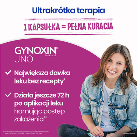 Gynoxin Uno x 1 kapsułka dopochwowa