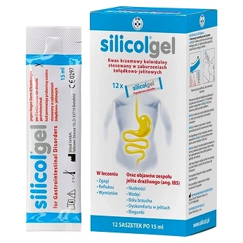 Silicolgel żel doustny 12 saszetek po 15 ml