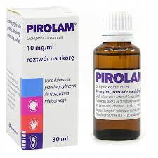 Pirolam 10mg/g Roztwór na skórę, 30 ml  DATA WAŻNOŚCI 31.03.2026