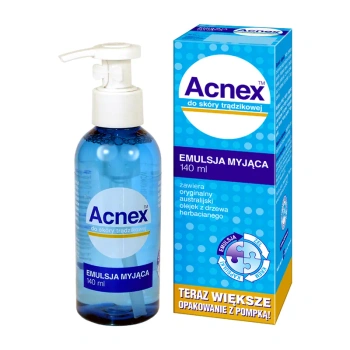 Acnex, emulsja myjąca do skóry trądzikowej, 140 ml
