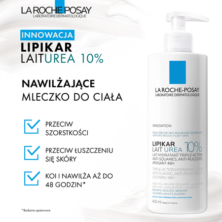 La Roche-Posay Lipkar Lait Urea 10% mleczko do ciała, 400 ml
