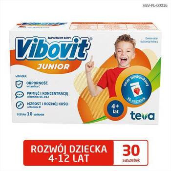 VIBOVIT JUNIOR truskawkowy x 30 saszetek