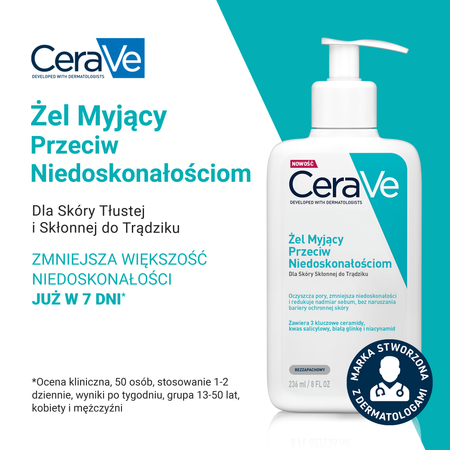 Cerave Żel Myjący Przeciw Niedoskonałościom 236 ml