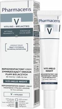 Pharmaceris V - Viti Melo Night, repigmentujący krem zmniejszający plamy bielacze do twarzy i ciała, 75 ml