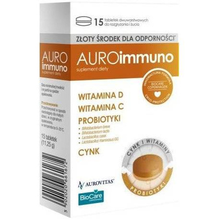 AuroImmuno x 15 tabletek do rozgryzania i żucia 