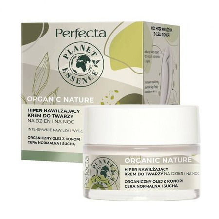 Perfecta Organic Nature hiper nawilżający krem do twarzy na dzień i na noc 50 ml