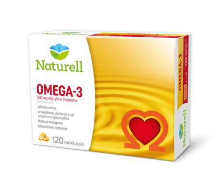 NATURELL Omega-3  500mg x 120 kapsułek 