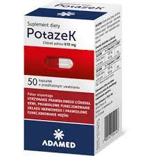 Potazek chlorek potasu 0,61g x 50 kapsułek 