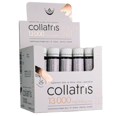 OLEOFARM Collatris Beauty SHOT 13000 mg, kolagen, smak porzeczkowy 20 fiolek po 25ml 