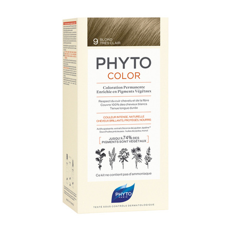 PHYTO COLOR 9 Farba do włosów bardzo jasny blond