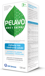 PELAVO NOS I ZATOKI syrop 120 ml  DATA WAŻNOŚCI 28.02.2025