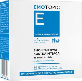  EMOTOPIC Emolientowa kostka myjąca 100g