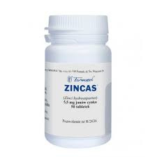 ZINCAS 5,5 mg jonów cynku  x 50 tabletek 