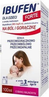 Ibufen dla dzieci Forte zawiesina o smaku malinowym 100ml 