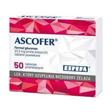Ascofer 23,2mg jonów żelaza (II) x 50 tabletek powlekanych