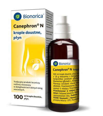 CANEPHRON N krople doustne 1ml/ml x 100 ml DATA WAŻNOŚCI 09.2024