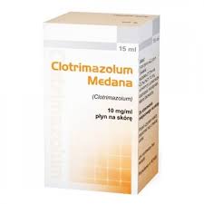 CLOTRIMAZOLUM MEDANA 10 mg/ml płyn na skórę 15 ml