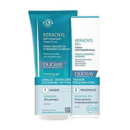 Ducray Kerancyl żel 200 ml + Kerancyl PP+ krem 30 ml