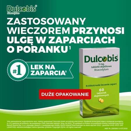 Dulcobis 5mg 60 tabletek 