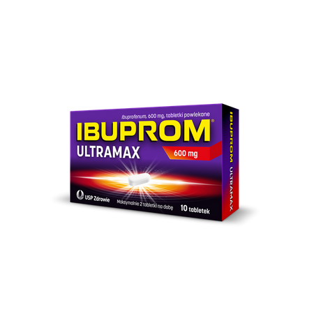 Ibuprom Ultramax 600 mg x 10 tabletek powlekanych