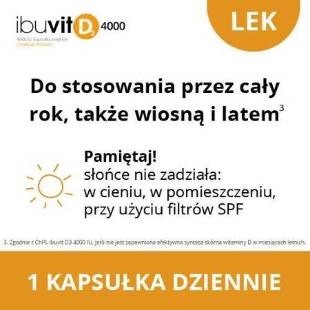 Ibuvit D3 4000 IU 90 kapsułek 