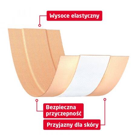 Leukoplast elastic, plaster do cięcia z opatrunkiem, 1 szt. 6cm x 1m